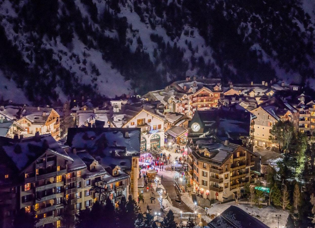 Arc 1950 appt luxe 2-4pers -skis aux pieds-SPA-piscines intérieure et extérieure-sauna-hammam Les Arcs  Esterno foto