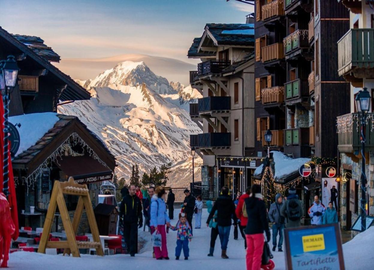 Arc 1950 appt luxe 2-4pers -skis aux pieds-SPA-piscines intérieure et extérieure-sauna-hammam Les Arcs  Esterno foto