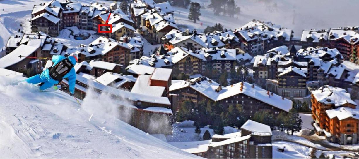 Arc 1950 appt luxe 2-4pers -skis aux pieds-SPA-piscines intérieure et extérieure-sauna-hammam Les Arcs  Esterno foto